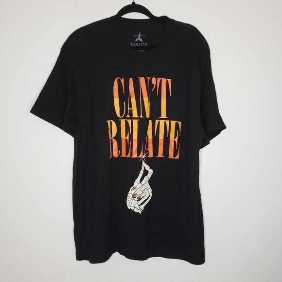 Jeffree Star Cosmetics Can't Relate Black Short Sleeve Tee XL - Picture 1 of 4